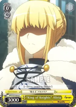 "King of Knights" Altria #APO/S53-E016 · Weiss Schwarz