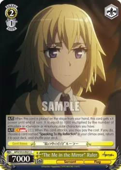 "The Me in the Mirror" Ruler #APO/S53-E021 · Weiss Schwarz