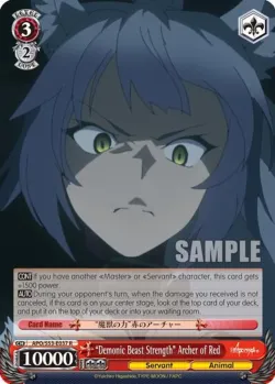 "Demonic Beast Strength" Archer of Red #APO/S53-E037 · Weiss Schwarz