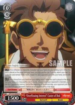 "Overflowing Interest" Caster of Red #APO/S53-E038 · Weiss Schwarz