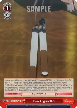 Two Cigarettes #APO/S53-E057a · Weiss Schwarz