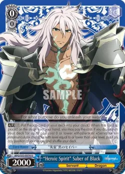 "Heroic Spirit" Saber of Black 「APO/S53-E076」「EN」
