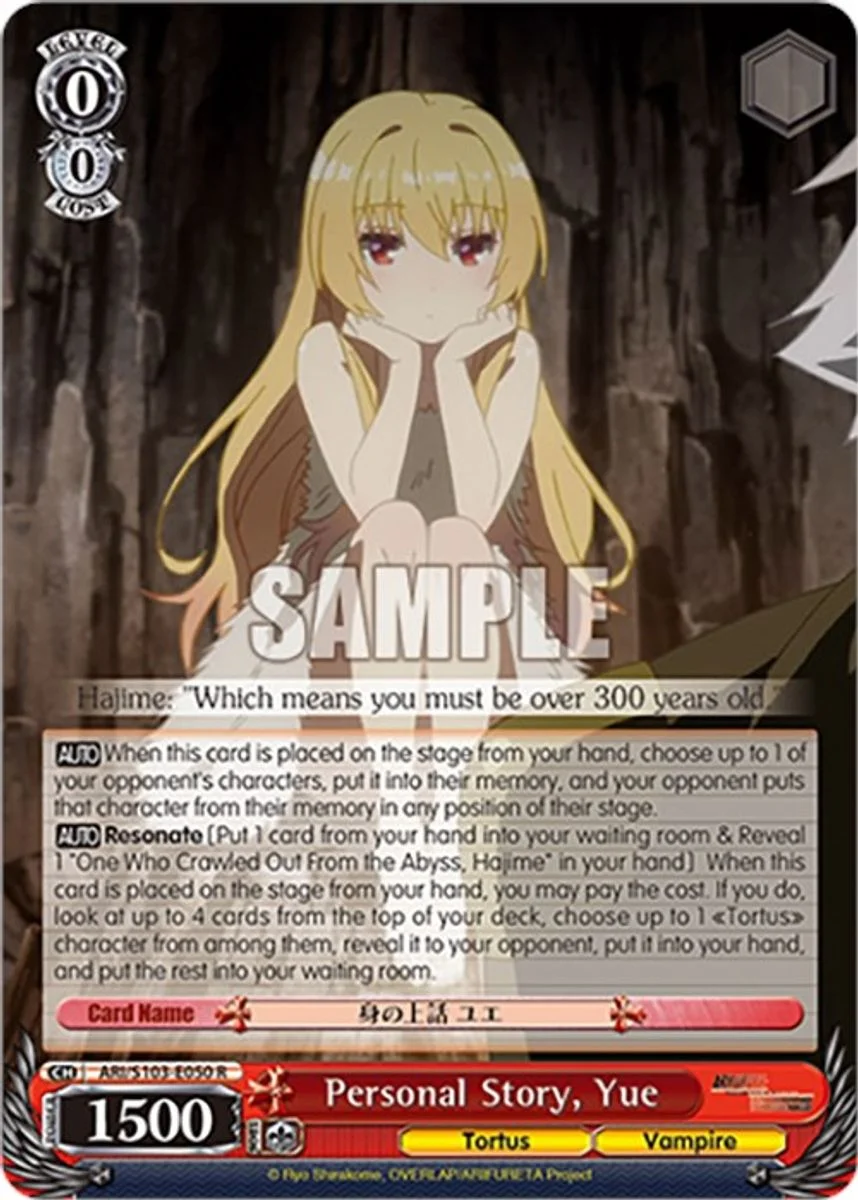 Personal Story, Yue 「ARI/S103-E050」「EN」