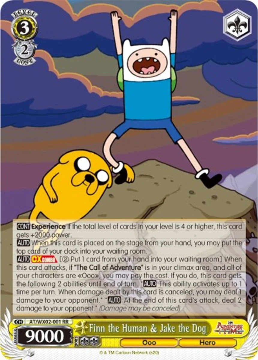 Finn the Human & Jake the Dog 「AT/WX02-001」「EN」