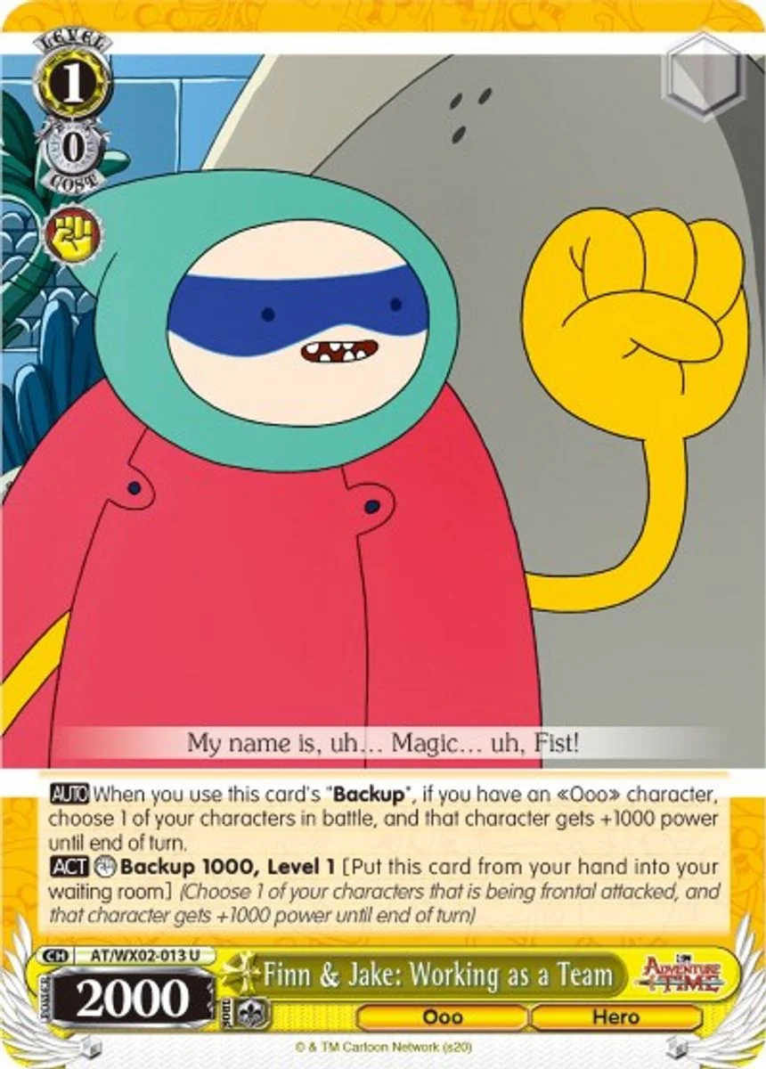 Finn & Jake: Working as a Team 「AT/WX02-013」「EN」