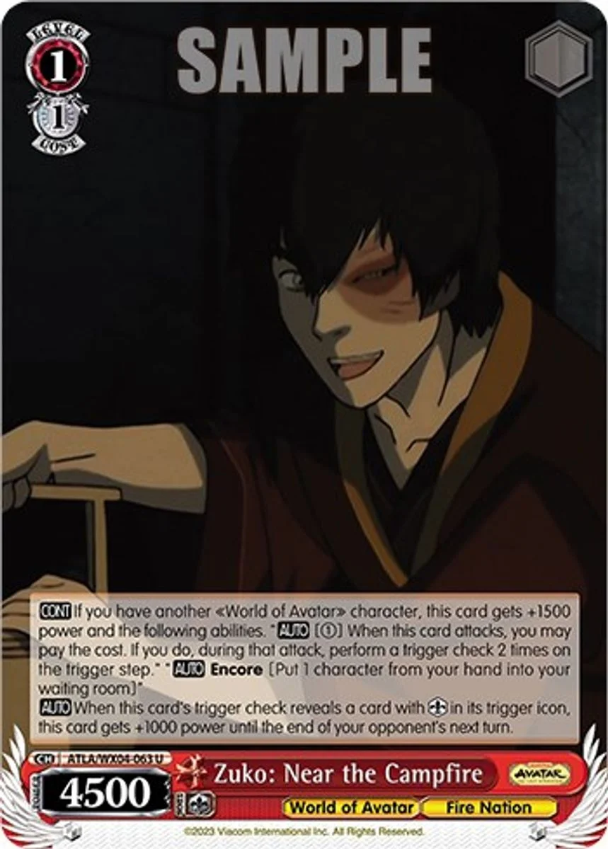 Zuko: Near the Campfire 「ATLA/WX04-063」「EN」