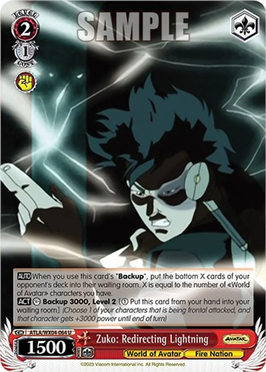 Zuko: Redirecting Lightning 「ATLA/WX04-064」「EN」