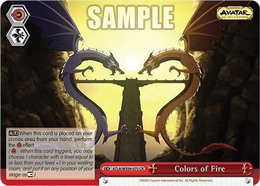 Colors of Fire 「ATLA/WX04-075」「EN」