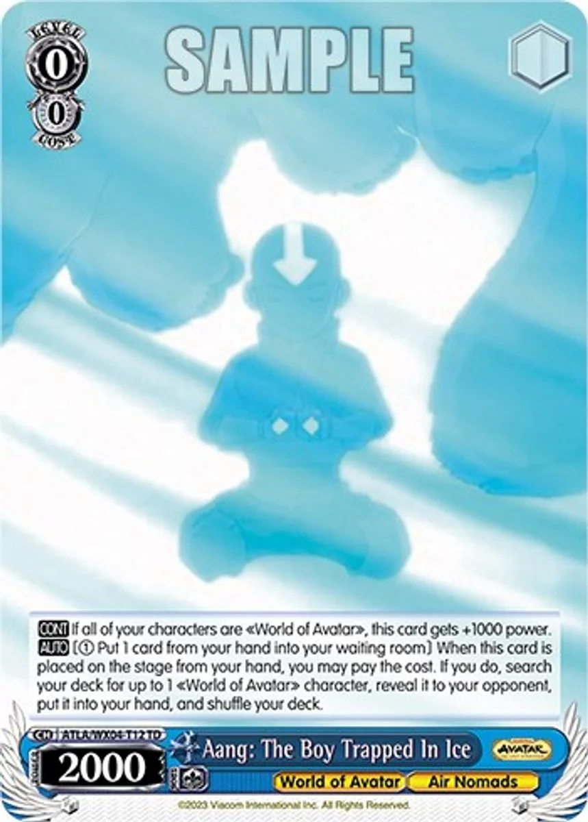 Aang: The Boy Trapped In Ice 「ATLA/WX04-T12」「EN」