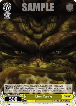 Lion Turtle #ATLA/WX04-004 · Weiss Schwarz