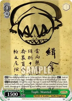 Toph: Wanted #ATLA/WX04-023 · Weiss Schwarz