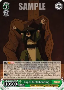 Toph: Metalbending #ATLA/WX04-029 · Weiss Schwarz