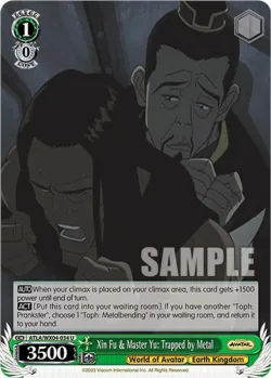 Xin Fu & Master Yu: Trapped by Metal #ATLA/WX04-034 · Weiss Schwarz