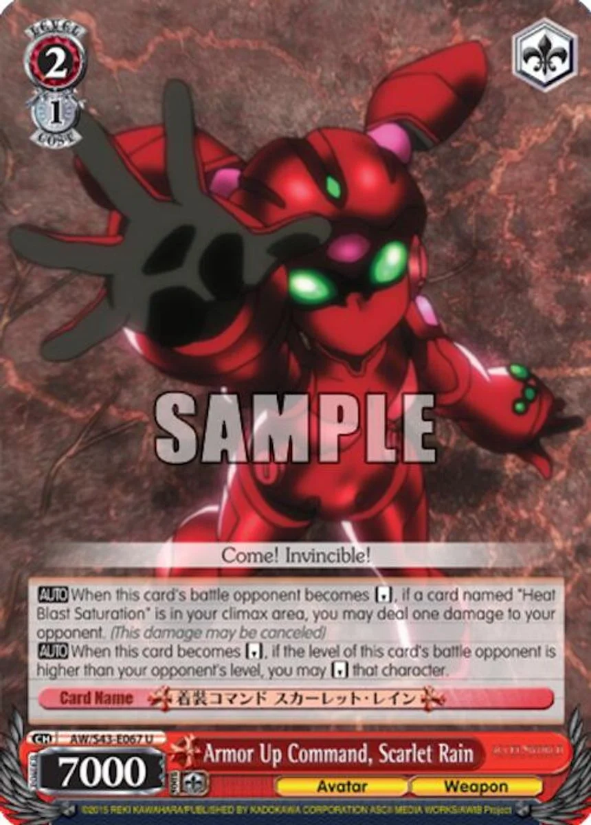 Armor Up Command, Scarlet Rain 「AW/S43-E067」「EN」