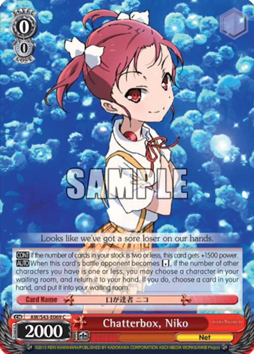 Chatterbox, Niko 「AW/S43-E069」「EN」