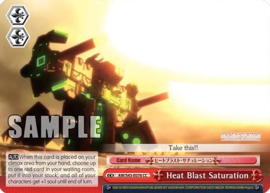 Heat Blast Saturation 「AW/S43-E076」「EN」