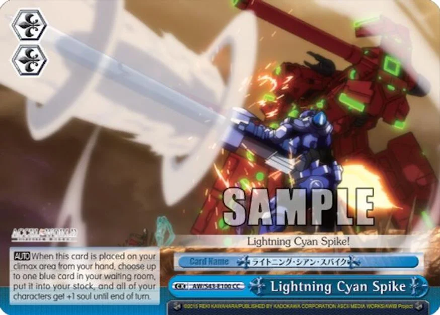 Lightning Cyan Spike 「AW/S43-E100」「EN」
