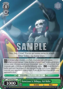 Hometown Is Shibuya, Ash Roller #AW/S43-E041 · Weiss Schwarz