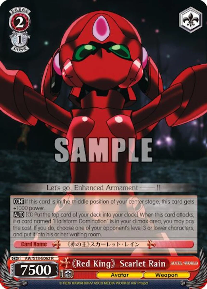 《Red King》Scarlet Rain 「AW/S18-E062」「EN」
