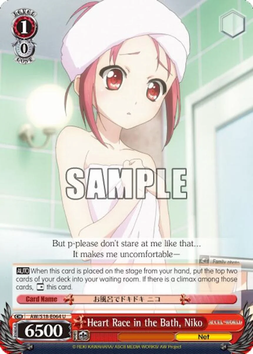 Heart Race in the Bath, Niko 「AW/S18-E064」「EN」
