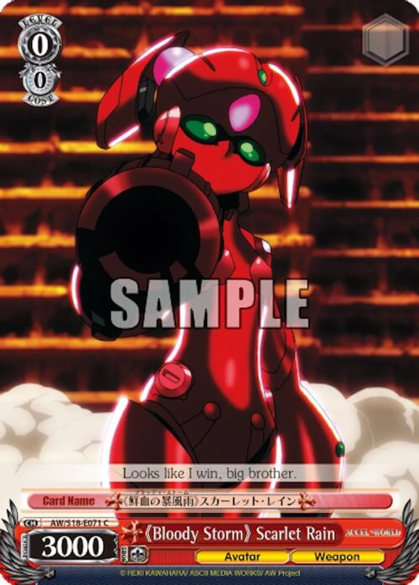 《Bloody Storm》 Scarlet Rain 「AW/S18-E071」「EN」
