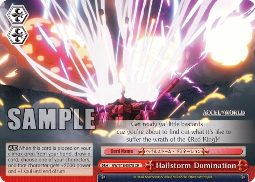 Hailstorm Domination 「AW/S18-E078」「EN」