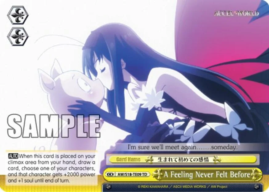 A Feeling Never Felt Before 「AW/S18-TE09」「EN」