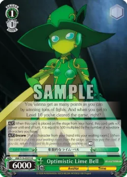 Optimistic Lime Bell #AW/S18-E035 · Weiss Schwarz