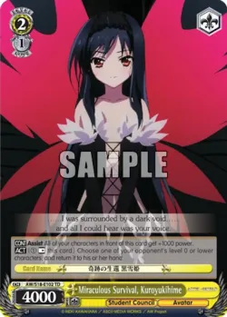 Miraculous Survival, Kuroyukihime 「AW/S18-E102」「EN」