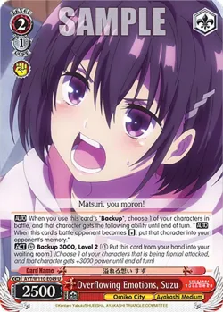 Overflowing Emotions, Suzu #AYT/W110-E049 · Weiss Schwarz