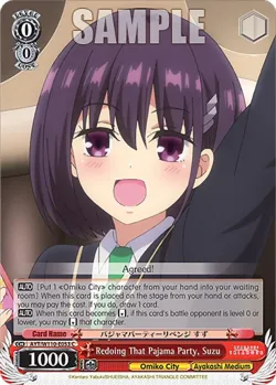 Redoing That Pajama Party, Suzu #AYT/W110-E053 · Weiss Schwarz