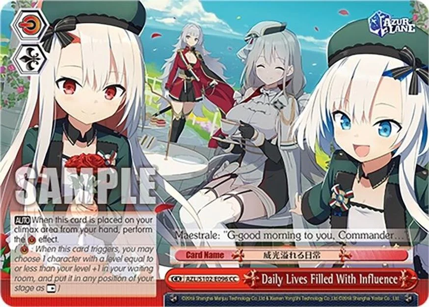 Daily Lives Filled With Influence 「AZL/S102-E096」「EN」