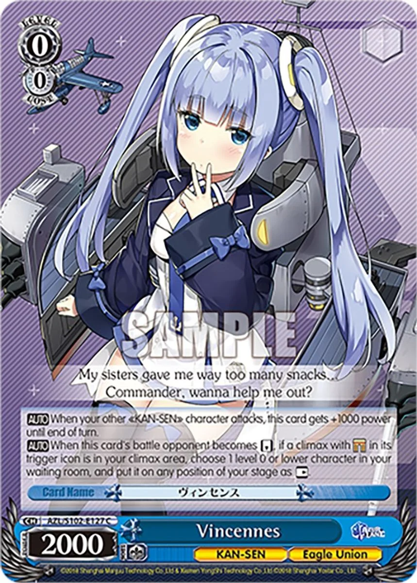 Vincennes 「AZL/S102-E127」「EN」