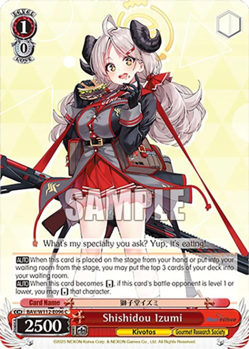 Shishidou Izumi 「BAV/W112-E096」「EN」