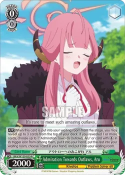 Admiration Towards Outlaws, Aru #BAV/W129-E034 · Weiss Schwarz