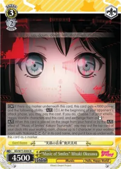 "Music of Smiles" Misaki Okusawa #BD/W73-E004 · Weiss Schwarz