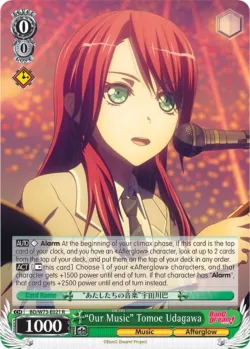 "Our Music" Tomoe Udagawa #BD/W73-E021 · Weiss Schwarz