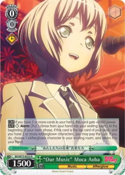 "Our Music" Moca Aoba #BD/W73-E022 · Weiss Schwarz