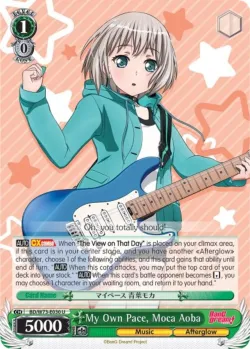 My Own Pace, Moca Aoba #BD/W73-E030 · Weiss Schwarz