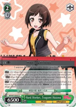 Hard Worker, Tsugumi Hazawa #BD/W73-E033 · Weiss Schwarz
