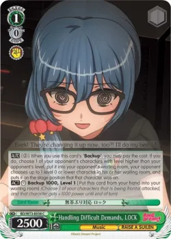 Handling Difficult Demands, LOCK #BD/W73-E038 · Weiss Schwarz
