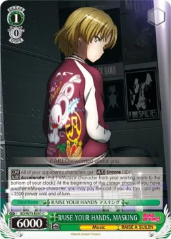 RAISE YOUR HANDS, MASKING #BD/W73-E041 · Weiss Schwarz
