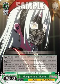 Masquerade, Mortis #BD/W125-E002 · Weiss Schwarz