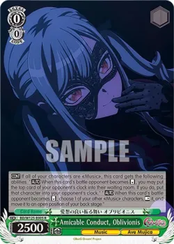 Amicable Conduct, Oblivionis #BD/W125-E005 · Weiss Schwarz