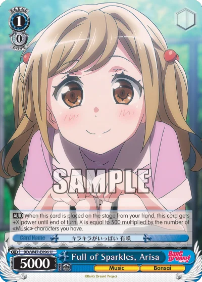 Full of Sparkles, Arisa 「BD/W47-E096」「EN」