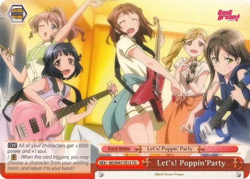 Let's! Poppin’Party 「BD/W47-TE13」「EN」
