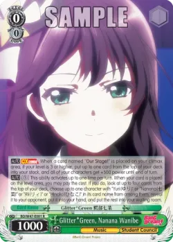 Glitter*Green, Nanana Wanibe #BD/W47-E001 · Weiss Schwarz