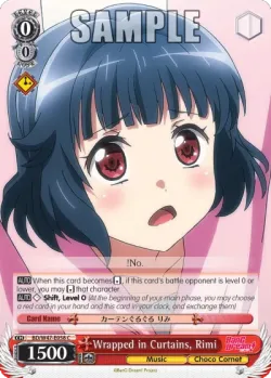 Wrapped in Curtains, Rimi #BD/W47-E058 · Weiss Schwarz