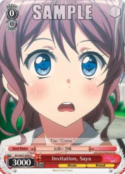 Invitation, Saya #BD/W47-E060 · Weiss Schwarz