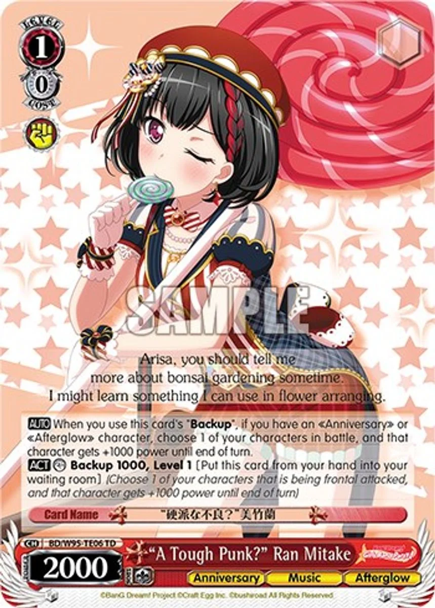 "A Tough Punk?" Ran Mitake 「BD/W95-TE06」「EN」